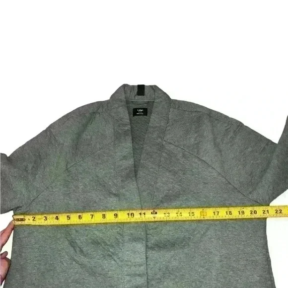 NEW Lunya Lahgo Men’s Restore Double Faced Cardigan Sweater M Green Heather.